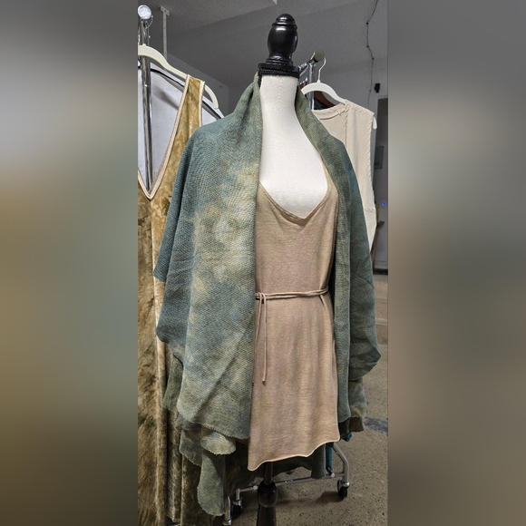 Sinew Moon Strange Shadows Cardigan Gaia Hemp Thermal - Picture 7 of 9